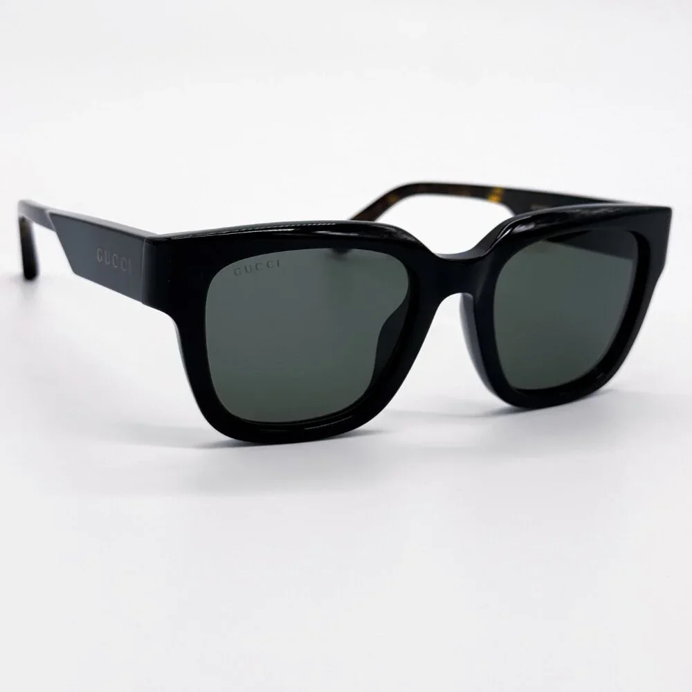 NEW GUCCI GG1670SK 001 UNISEX BLACK HAVANA GREY SUNGLASSES GUCCI